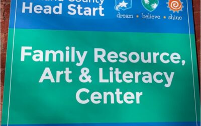 Our new Family Resource, Art & Literacy Center sign went up this week!