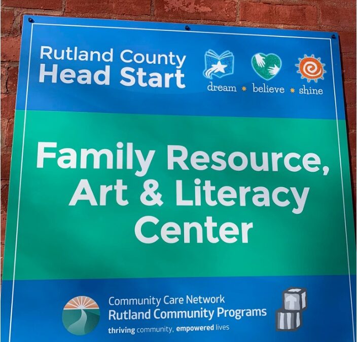 Our new Family Resource, Art & Literacy Center sign went up this week!