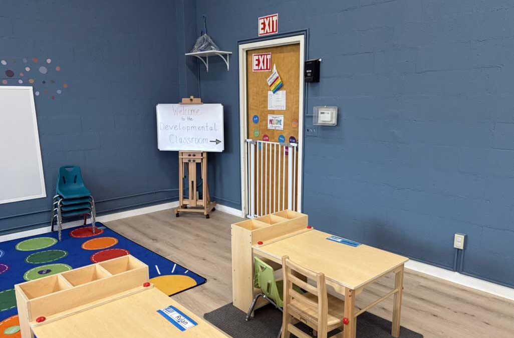 Rutland Herald photo of the new developmental classroom