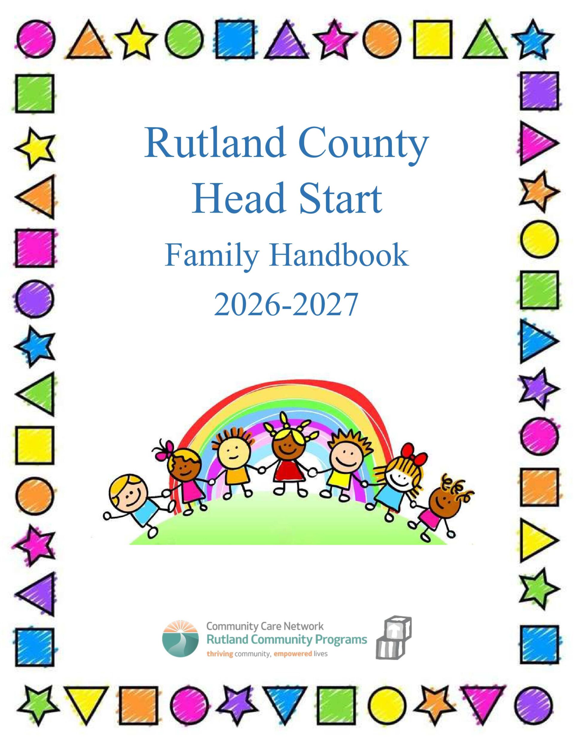 Cover of Family Handbook for 2025-6